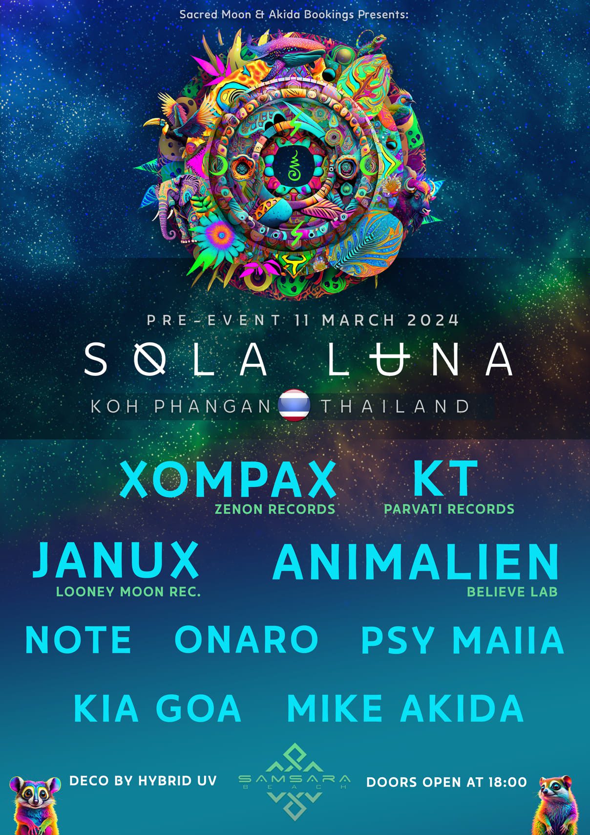 SOLA LUNA Festival Pre Event in Koh PHANGAN